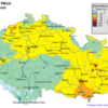 Pole denních koncentrací PM10, ČR, 2. 11. 2014, zdroj: ČHMÚ