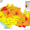 Pole denních koncentrací PM10, ČR, 30. 10. 2014, zdroj: ČHMÚ