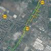 Měření mobilním analyzátorem PM10, cesta Stadion-Kosmonosy 24.2. 2013, M. Píšová, PřF UK, 2014