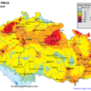 Pole denních koncentrací PM10 v ČR, 11.3.2014