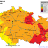 Mapa denních koncentrací PM10 v ČR 21.3.2015, zdroj: ČHMÚ
