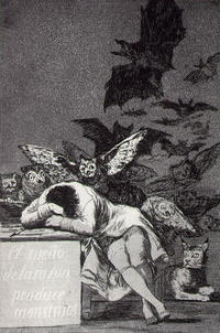 Francisco Goya- Spánek rozumu plodí příšery