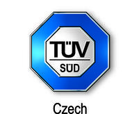 Logo společnosti TÜV SÜD Czech s. r. o. , zdroj: www.tuv-sud.cz