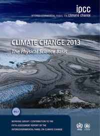 Obálka páté hodnotící zprávy Mezivládního panelu ke změně klimatu- IPCC 